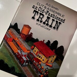 Cut & Assemble Old-Fashioned Train Model in‎ Full Color (1987)